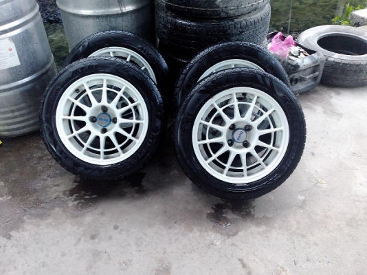 ขายแม็มเอ็นไดแมงมุมขอบ 15 4รู100 พร้อมยาง