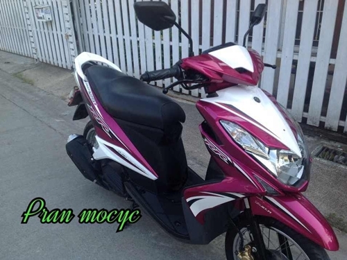 ขายyamaha mio125i สีชมพูขาว ปี2013 ขายyamaha mio125i สีชมพูขาว ปี2013