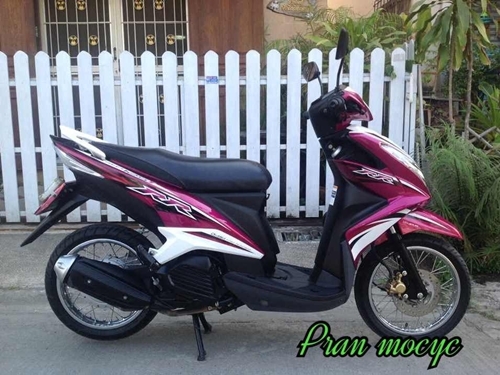 ขายyamaha mio125i สีชมพูขาว ปี2013 ขายyamaha mio125i สีชมพูขาว ปี2013