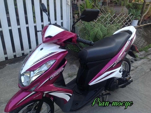 ขายyamaha mio125i สีชมพูขาว ปี2013 ขายyamaha mio125i สีชมพูขาว ปี2013