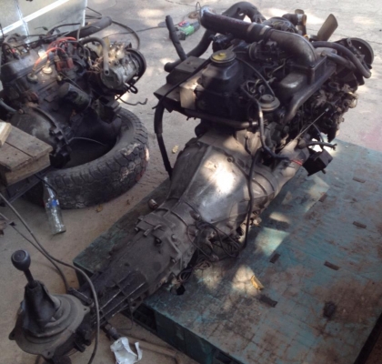 เครื่องยนต์พร้อมเกียร์ นิสสัน QD32 มือสอง