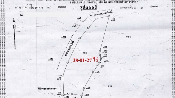 ขายที่ดินติดทางสาธารณะราคาถูก 28 ไร่ 1งาน ราคา 130,000 บาทต่อไร่ อ.สีคิ้ว