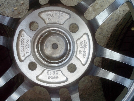 ขายแม็ก15 te38 พร้อมยาง195 60 15 กว้าง6.5 ยางปี12 95\% ขาย12000