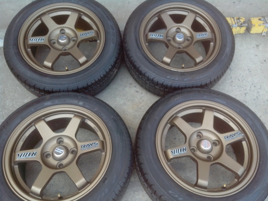 ขายte37ขอบ15พร้อมยางปี11 185 55 15 ยาง98\% ล้อแม็กใหม่ครับขาย12000