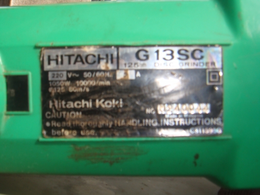 หินเจียร์hitachiรุ่นg13scขนาด5นิ้วราคา2200บาท หินเจียร์hitachiรุ่นg13scขนาด5นิ้วราคา2200บาท