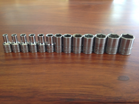 ขายลูกบล็อค Blue-Point 1/4" เบอร์ 4-14 mm.