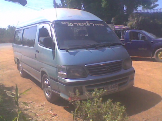 ขาย รถตู้โตโยต้า ไฮเอจ หลังคาสูง CNG  3  ถัง ปี 2544 เข้าเล่มแล้ว