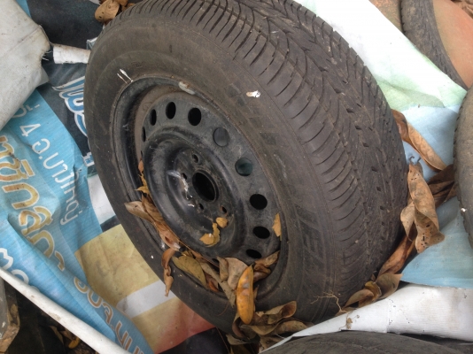 ขายล้อกระทะเหล็กอะไหล่ พร้อมยาง 5 วงคับ