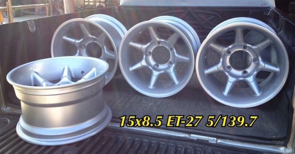 ขายล้อคาริเบี้ยน MAS ขอบ 15x8.5 ออฟ-27 5/139.7 ออฟลึก สวยครับ