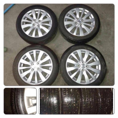 ขายล้อแม็กซ์ขอบ16 ตัว Top Suzuki Swift 4รู100 + ยางปี12 ดอกเต็ม ราคา 8,900 บ.ถูก