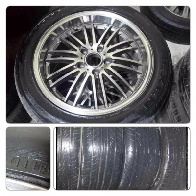 ขายแม็กมือ2 ขอบ17 5รู114 + ยางปี10 ราคา8,900 บาทราคาถูก