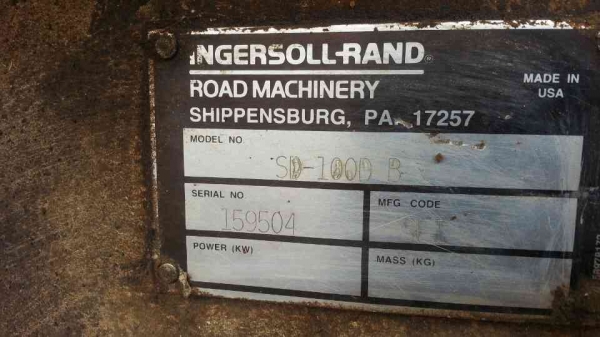 ขายด่วน รถบด INGERSOLLRAND SD100D สองเปลือก