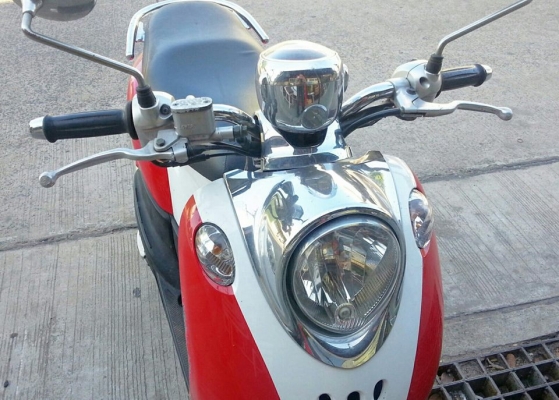 Yamaha Fino สีแดง-ขาว..เดิมๆขายถูกๆ