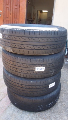 ขายยาง 185/60R15 bridge stone ปี/11/09 ปนกัน 2300 บาทครับ ดอกยังใช้ได้ครับ