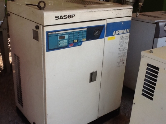 ปั๊มลมแบบสกรู 7.5แรงม้า. เก่าญี่ปุ่น AIRMAN SAS 6 P