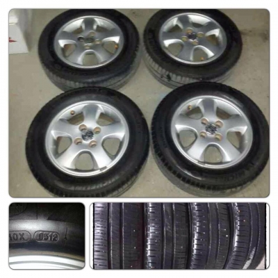 ขายล้อแม็กซ์ Toyota vios ขอบ14 4รู100+ยางปี12 ราคา 3,900บ. ถูก