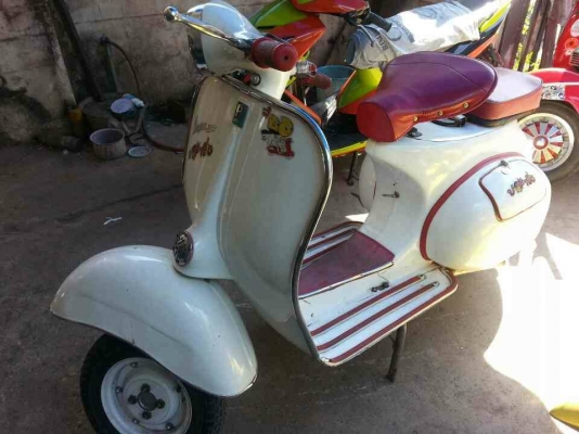 vespa 64 อินเดีย no book ราคาไม่แพงอย่างที่คิดครับ สนใจสอบถามได้เลยครับ รับเทิรนทุกรุ่นครับ ราคา 28500 บาทครับ 0826336557 โป้ง ปลั่งดี ครับ