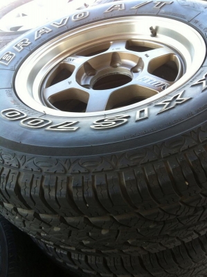 ยาง Maxxis Bravo A/T-700  + TE-37 สวยทั้งชุด