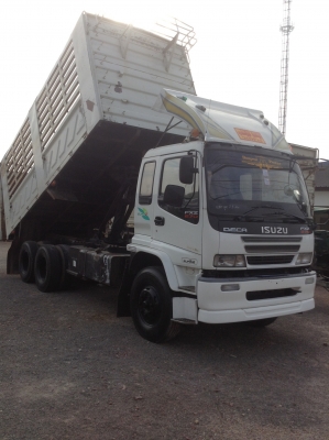 ISUZU DECA ปี 50 สิบล้อ 2 เพลาแม่+ลูก พ่วง. FXZ ดัมพ์สามมิตร คอกเกษตร เครื่อง 270 แรงม้า ยูโร 2 รุ่นแม็กซ์โหลด ลูกสามคานยัด เครื่องดี ยางดี ซัซซี่สวยมาก 2,400,000