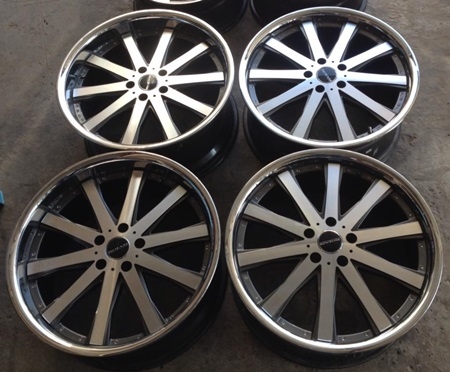 แม็ก Rojam ขอบ20 5รู114 กว้าง หน้า8.5 หลัง9.5 ออฟ42