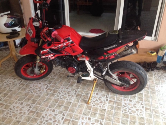 kawasaki ksr ลาย 4 สีแดงดำ  ขอขาย 35000 แต่งนิสหน่อย