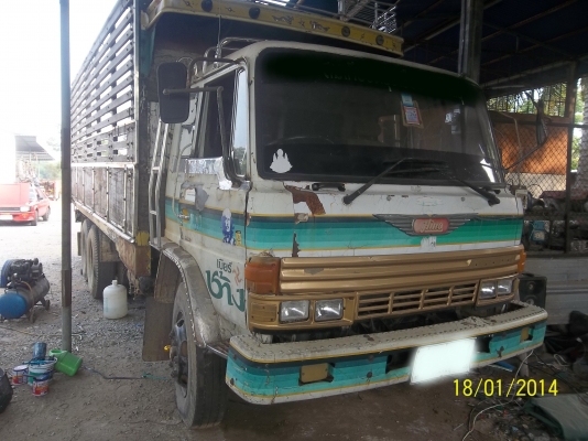 ขายF18 HINO HO7C 185 แรง เพลาเดียว คอกไม้ เบรคทิฟฟิ่ พาวเวอร์ ทะเบียนมี ภาษีครบ