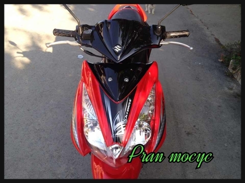 ขายsuzuki skydrive สีเเดงดำ ปี2013