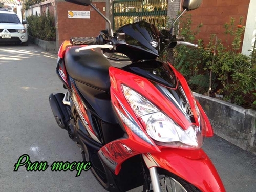ขายsuzuki skydrive สีเเดงดำ ปี2013