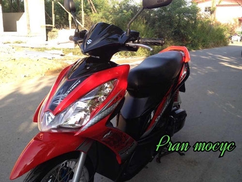 ขายsuzuki skydrive สีเเดงดำ ปี2013