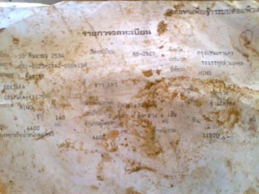 หกล้อ HINO GD176 KA หัวคัสซี พร้อมเก็บสีเก๋งสวยให้เรียบร้อย