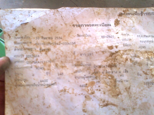 หกล้อ HINO GD176 KA หัวคัสซี พร้อมเก็บสีเก๋งสวยให้เรียบร้อย