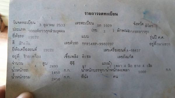 ***ขายแล้วครับขอบคุณ Truck2hand ขาย กระบะแค็ปมังกรทอง 87HPยอดนิยม ISUZU SPACECAB 2.5 SL87HP ปี33/90 แปลงหน้าเป็นโฉมแป๊ะยิ้ม เครื่องเดิมเกียร์เดิม พ.พาวเวอร์ แอร์เย็น เครื่องแน่นดี ประหยัด ช่วงล่างคัสซีสวยเดิมไม่ปะไม่ดาม กระบะดีมีพื้นปูกระบะ โรลบาร์ กันชนห ***ขายแล้วครับขอบคุณ Truck2hand ขาย กระบะแค็ปมังกรทอง 87HPยอดนิยม ISUZU SPACECAB 2.5 SL87HP ปี33/90 แปลงหน้าเป็นโฉมแป๊ะยิ้ม เครื่องเดิมเกียร์เดิม พ.พาวเวอร์ แอร์เย็น เครื่องแน่นดี ประหยัด ช่วงล่างคัสซีสวยเดิมไม่ปะไม่ดาม กระบะดีมีพื้นปูกระบะ โรลบาร์ กันชนห
