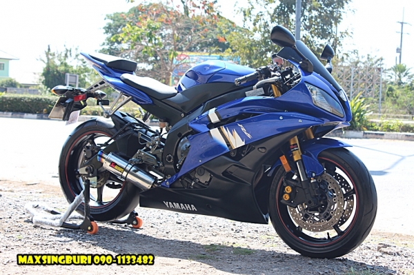 แม็กสิงห์บุรี//YAMAHA R6 ปี2007 สภาพสวย พร้อมของแต่ง ทะเบียนแท้ๆโอนขนส่ง 365000 ด่วน