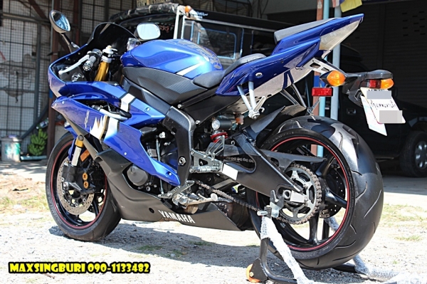 แม็กสิงห์บุรี//YAMAHA R6 ปี2007 สภาพสวย พร้อมของแต่ง ทะเบียนแท้ๆโอนขนส่ง 365000 ด่วน