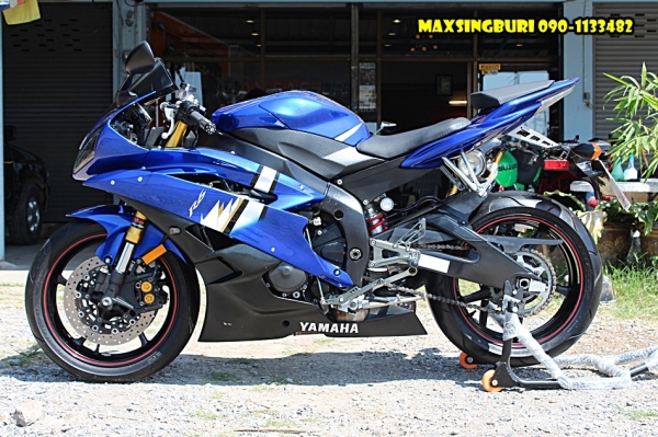 แม็กสิงห์บุรี//YAMAHA R6 ปี2007 สภาพสวย พร้อมของแต่ง ทะเบียนแท้ๆโอนขนส่ง 365000 ด่วน