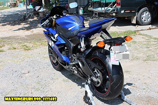 แม็กสิงห์บุรี//YAMAHA R6 ปี2007 สภาพสวย พร้อมของแต่ง ทะเบียนแท้ๆโอนขนส่ง 365000 ด่วน