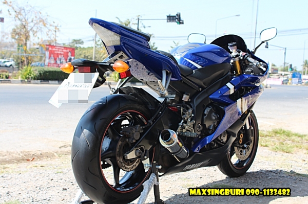 แม็กสิงห์บุรี//YAMAHA R6 ปี2007 สภาพสวย พร้อมของแต่ง ทะเบียนแท้ๆโอนขนส่ง 365000 ด่วน