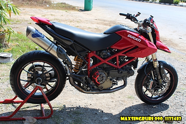 แม็กสิงห์บุรี//DUCATI HYPERMOTARD1100S ปี2008 รถศูนย์ ของแต่งเพียบ ทะเบียนพร้อม 465000