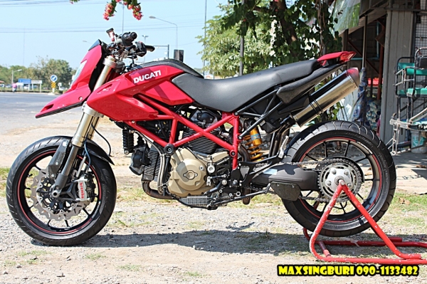 แม็กสิงห์บุรี//DUCATI HYPERMOTARD1100S ปี2008 รถศูนย์ ของแต่งเพียบ ทะเบียนพร้อม 465000