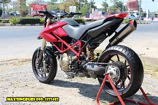 แม็กสิงห์บุรี//DUCATI HYPERMOTARD1100S ปี2008 รถศูนย์ ของแต่งเพียบ ทะเบียนพร้อม 465000