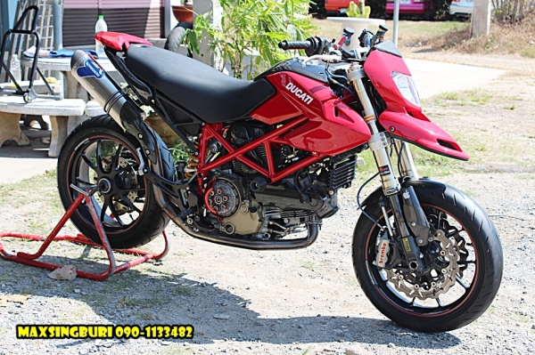 แม็กสิงห์บุรี//DUCATI HYPERMOTARD1100S ปี2008 รถศูนย์ ของแต่งเพียบ ทะเบียนพร้อม 465000