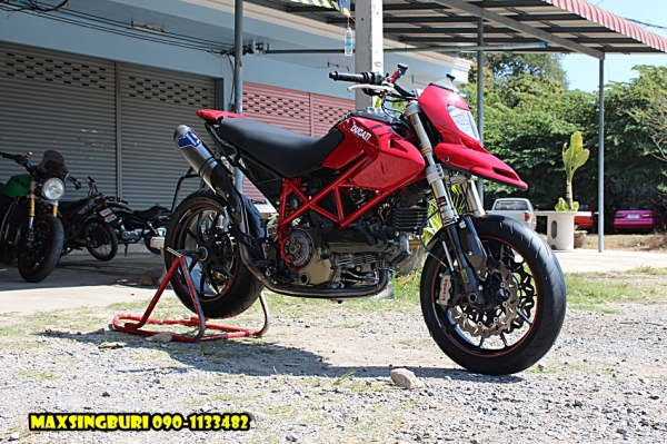 แม็กสิงห์บุรี//DUCATI HYPERMOTARD1100S ปี2008 รถศูนย์ ของแต่งเพียบ ทะเบียนพร้อม 465000