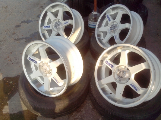 ขายล้อแม็กTE-37ขอบ16 4รู100 กว้าง7นิ้ว เดิมสวยๆ ขายถูกๆ