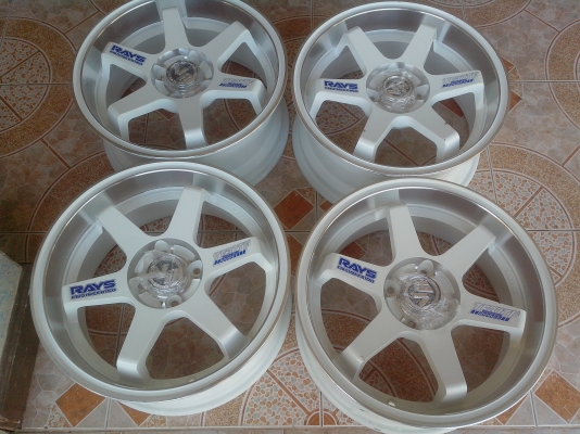 ขายล้อแม็กTE-37ขอบ16 4รู100 กว้าง7นิ้ว เดิมสวยๆ ขายถูกๆ