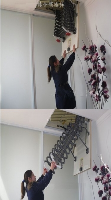 ขายบันไดเพดาน ห้องใต้หลังคา ยืดได้ หดได้