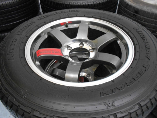 ขายล้อแม็ก TE37SL ขอบ 18 พร้อมยาง Nitto A/T 265/60/18 ปี 12/เทิร์นได้-ใส่ฟรีค่ะ ขายล้อแม็ก TE37SL ขอบ 18 พร้อมยาง Nitto A/T 265/60/18 ปี 12/เทิร์นได้-ใส่ฟรีค่ะ