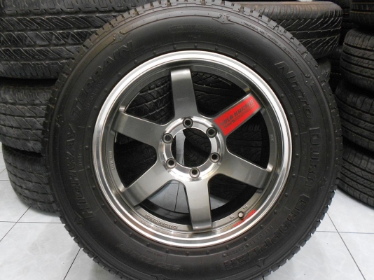 ขายล้อแม็ก TE37SL ขอบ 18 พร้อมยาง Nitto A/T 265/60/18 ปี 12/เทิร์นได้-ใส่ฟรีค่ะ