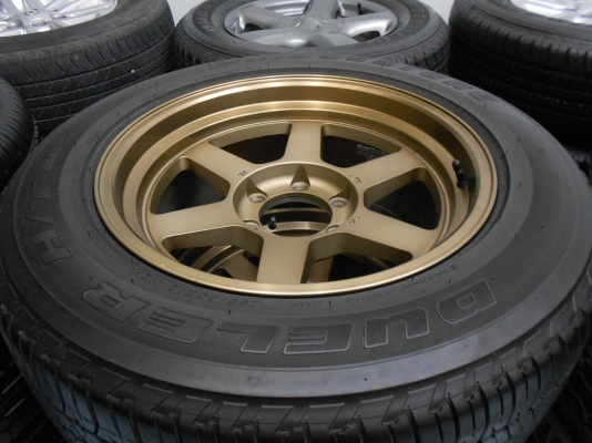 ขายล้อแม็ก TE37V ขอบ 18X9 ET0 พร้อมยางบริดสโตน 255/60/18 ปลายปี 11/เทิร์นได้-ใส่ฟรีค่ะ