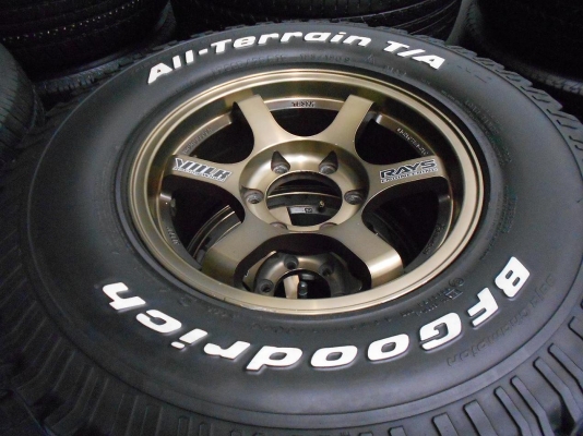 ขายล้อแม็ก TE37 ขอบ 16 พร้อมยาง BF Goodrich All -Terrain 265/75/16 ปี 11/เทิร์นได้-ใส่ฟรีค่ะ