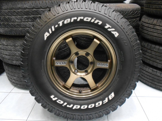 ขายล้อแม็ก TE37 ขอบ 16 พร้อมยาง BF Goodrich All -Terrain 265/75/16 ปี 11/เทิร์นได้-ใส่ฟรีค่ะ
